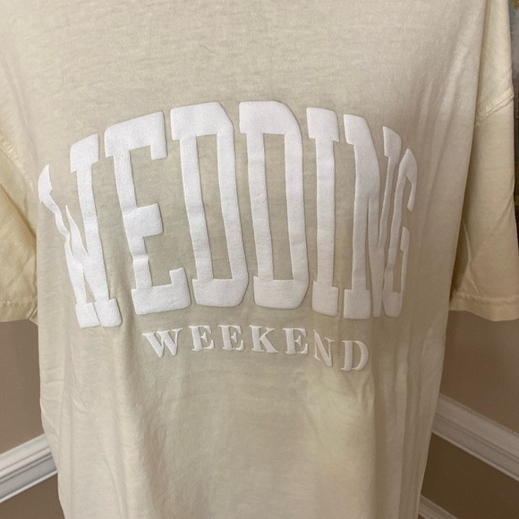 Saturday +Sunday Tops - Friday+Saturday Wedding Weekend Tee Shirt Large NWOT